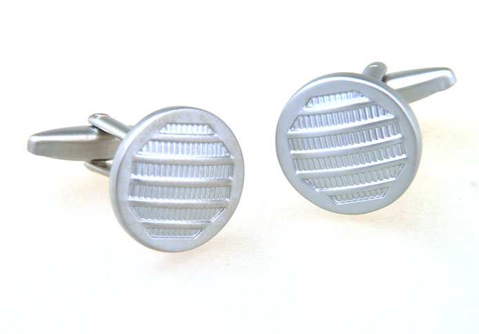  Silver Texture Cufflinks Metal Cufflinks Wholesale & Customized  CL656969