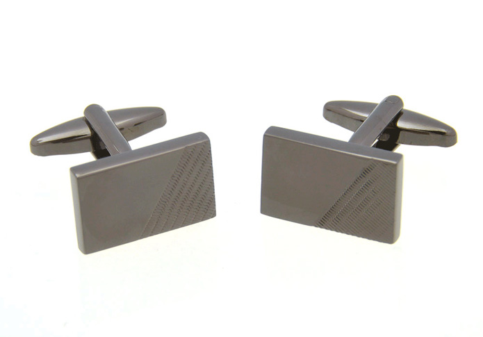  Gun Metal Color Cufflinks Metal Cufflinks Wholesale & Customized  CL657051
