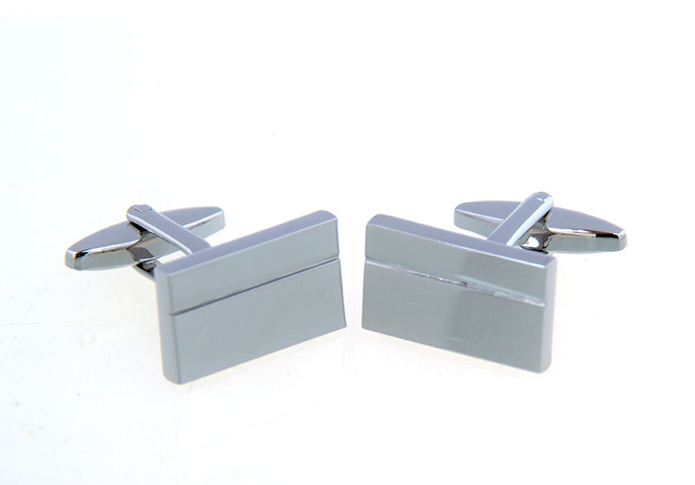  Silver Texture Cufflinks Metal Cufflinks Wholesale & Customized  CL657090