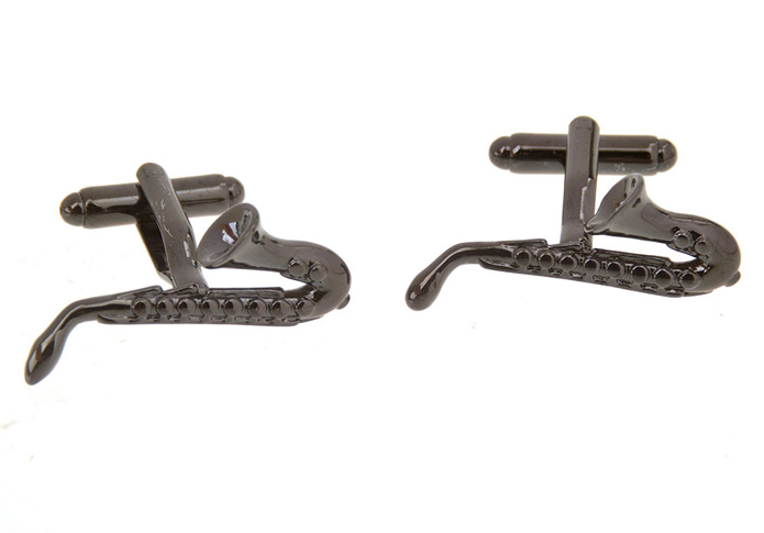 French Horn Cufflinks  Bronzed Classic Cufflinks Metal Cufflinks Music Wholesale & Customized  CL657107