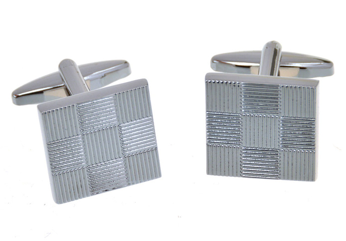  Silver Texture Cufflinks Metal Cufflinks Wholesale & Customized  CL657108