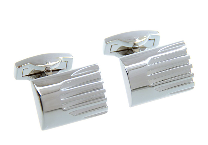  Silver Texture Cufflinks Metal Cufflinks Wholesale & Customized  CL657115