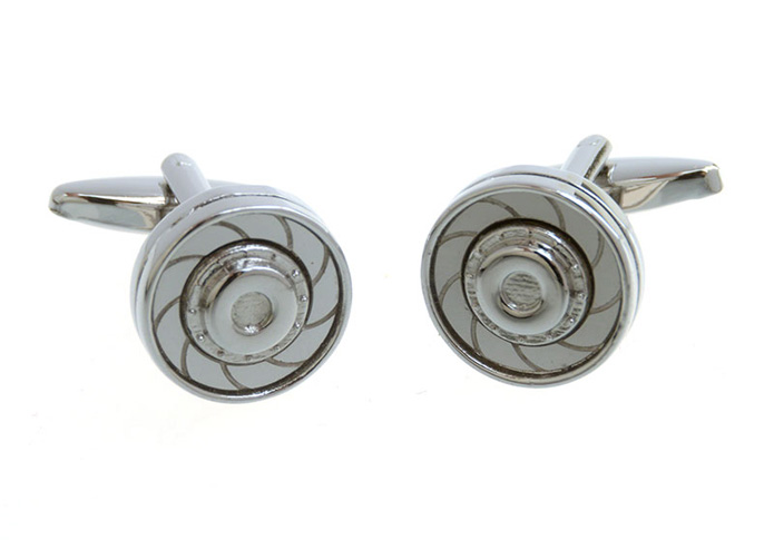  Silver Texture Cufflinks Metal Cufflinks Wholesale & Customized  CL657116