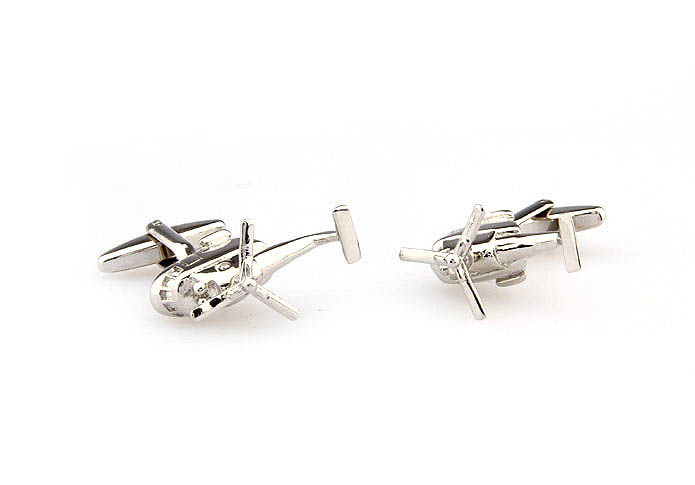 Helicopters Cufflinks  Silver Texture Cufflinks Metal Cufflinks Military Wholesale & Customized  CL667569