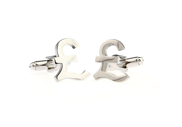 Pound sign Cufflinks  Silver Texture Cufflinks Metal Cufflinks Symbol Wholesale & Customized  CL671518