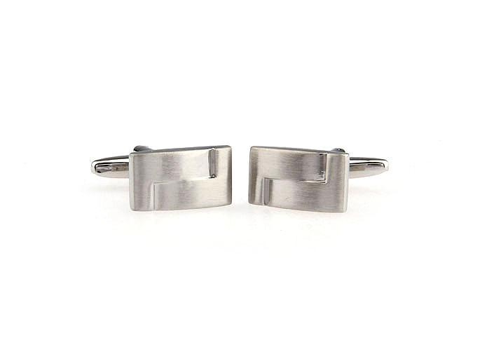  Silver Texture Cufflinks Metal Cufflinks Wholesale & Customized  CL671531
