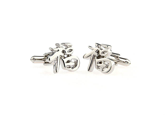 Hofman world Cufflinks  Silver Texture Cufflinks Metal Cufflinks Symbol Wholesale & Customized  CL671566