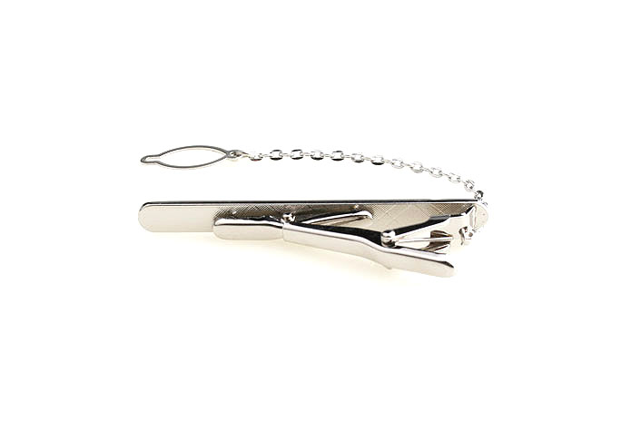  Silver Texture Tie Clips Metal Tie Clips Wholesale & Customized  CL840731