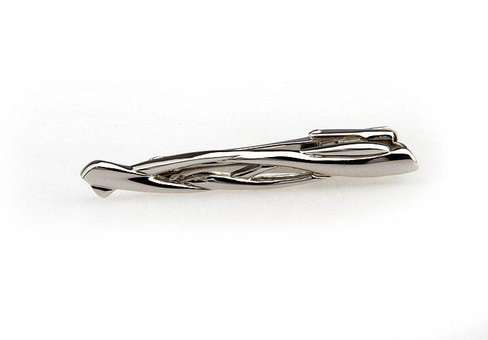  Silver Texture Tie Clips Metal Tie Clips Funny Wholesale & Customized  CL850768