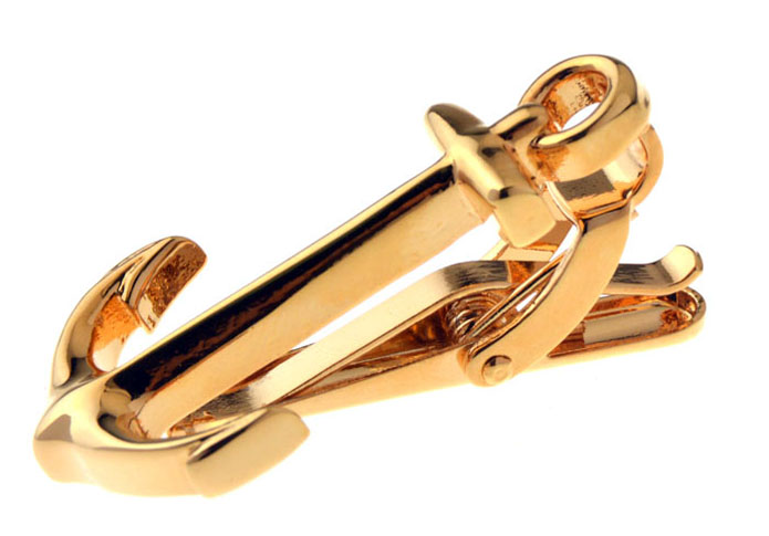 Anchors Tie Clips  Gold Luxury Tie Clips Metal Tie Clips Transportation Wholesale & Customized  CL850912