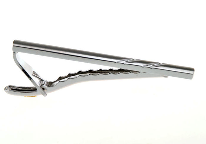  Silver Texture Tie Clips Metal Tie Clips Wholesale & Customized  CL850955