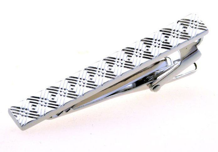  Silver Texture Tie Clips Metal Tie Clips Wholesale & Customized  CL850978
