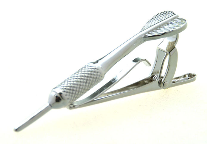 Darts Tie Clips  Silver Texture Tie Clips Metal Tie Clips Tools Wholesale & Customized  CL851035