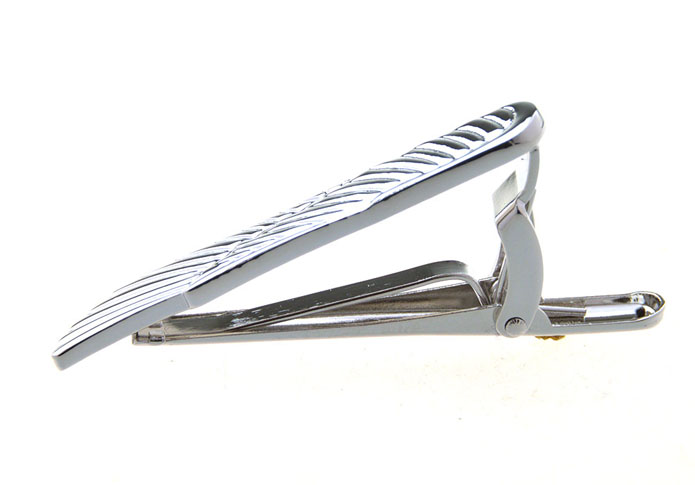  Silver Texture Tie Clips Metal Tie Clips Wholesale & Customized  CL851039