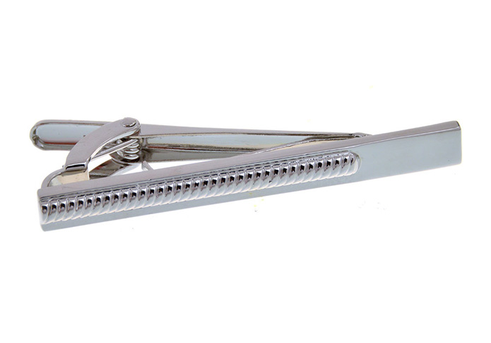  Silver Texture Tie Clips Metal Tie Clips Wholesale & Customized  CL851123