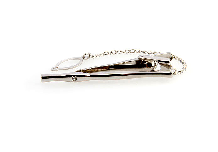  White Purity Tie Clips Crystal Tie Clips Wholesale & Customized  CL860820