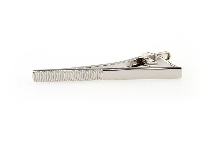  Silver Texture Tie Clips Metal Tie Clips Wholesale & Customized  CL860849