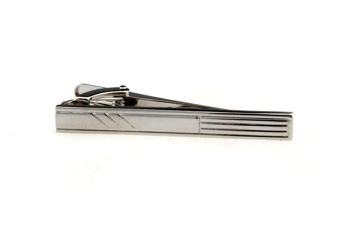  Silver Texture Tie Clips Metal Tie Clips Wholesale & Customized  CL860894