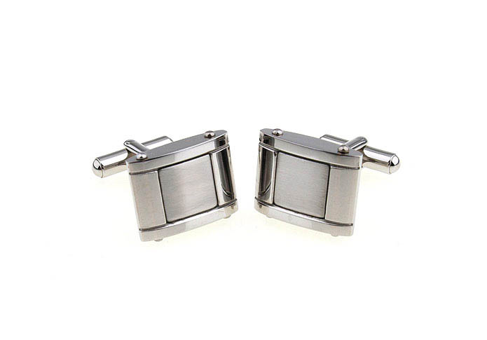  Silver Texture Cufflinks Stainless Steel Cufflinks Wholesale & Customized  CL620778