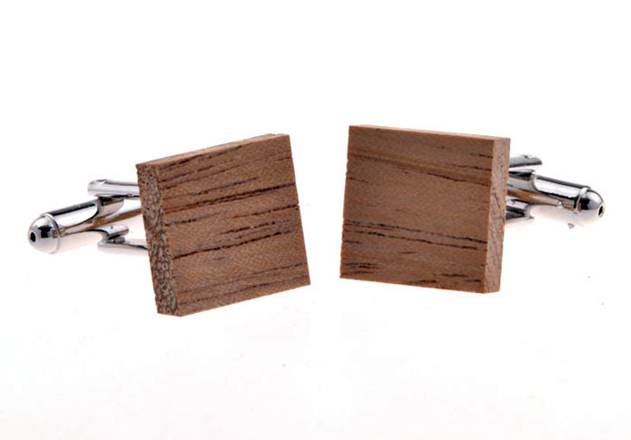  Khaki Dressed Cufflinks Woodcarving Cufflinks Wholesale & Customized  CL655848