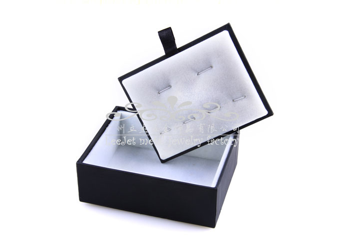 Imitation leather + Plastic Cufflinks Boxes  Blue Elegant Cufflinks Boxes Cufflinks Boxes Wholesale & Customized  CL210408