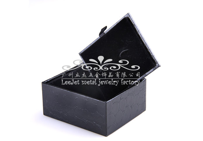 Imitation leather + Plastic Cufflinks Boxes  Black Classic Cufflinks Boxes Cufflinks Boxes Wholesale & Customized  CL210436