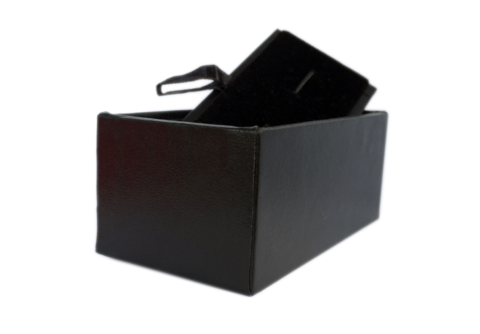 Leather + Plastic Cufflinks Boxes  Black Classic Cufflinks Boxes Cufflinks Boxes Wholesale & Customized  CL210633