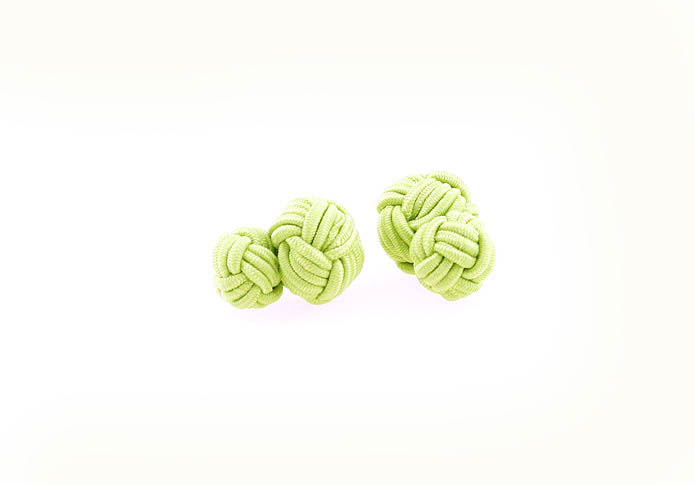  Green Intimate Cufflinks Silk Cufflinks Knot Wholesale & Customized  CL640812