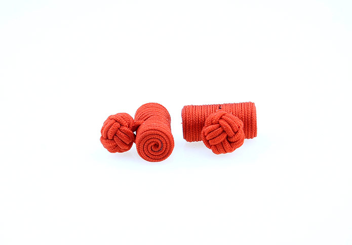  Orange Cheerful Cufflinks Silk Cufflinks Knot Wholesale & Customized  CL640851