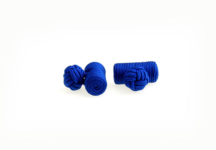  Blue Elegant Cufflinks Silk Cufflinks Knot Wholesale & Customized  CL640854