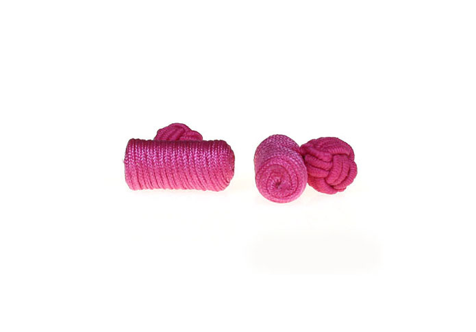  Pink Charm Cufflinks Silk Cufflinks Knot Wholesale & Customized  CL640862
