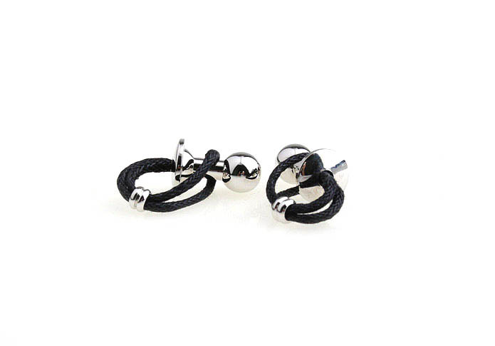 Woolen Cufflinks  Black Classic Cufflinks Silk Cufflinks Knot Wholesale & Customized  CL651199