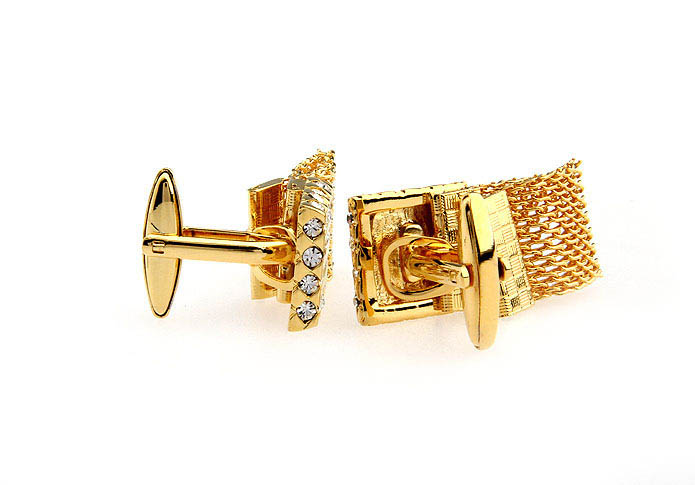 Chain Cufflinks  Gold Luxury Cufflinks Crystal Cufflinks Funny Wholesale & Customized  CL652025