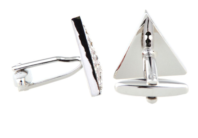 Triangle Cufflinks  White Purity Cufflinks Crystal Cufflinks Funny Wholesale & Customized  CL653765