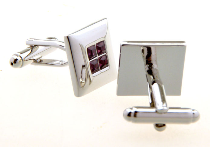  Purple Romantic Cufflinks Crystal Cufflinks Wholesale & Customized  CL656321