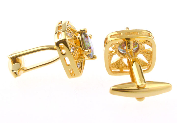  Gold Luxury Cufflinks Crystal Cufflinks Wholesale & Customized  CL656333