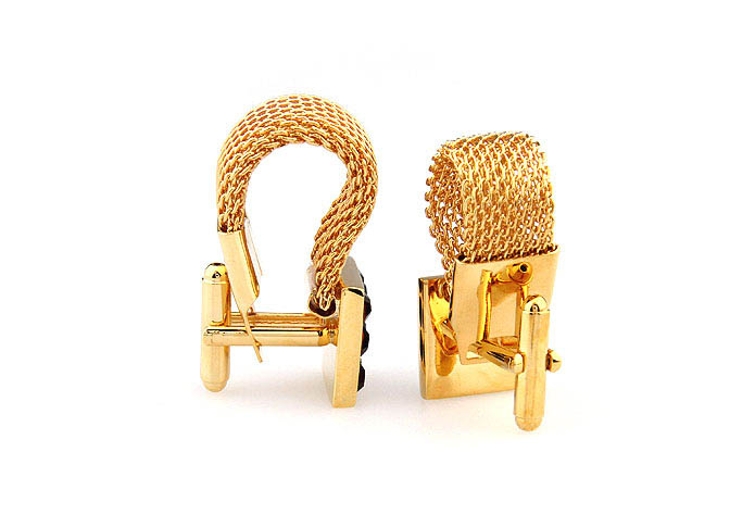 Chain Cufflinks  Gold Luxury Cufflinks Crystal Cufflinks Funny Wholesale & Customized  CL666137