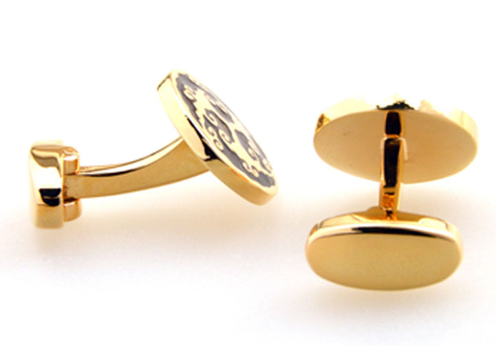 Greece pattern Cufflinks Gold Luxury Cufflinks Enamel Cufflinks Funny Wholesale & Customized CL655295