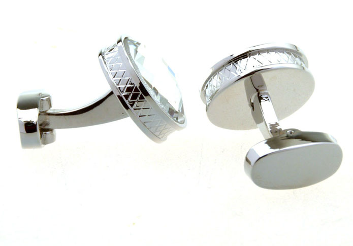  White Purity Cufflinks Printed Cufflinks Wholesale & Customized  CL656408
