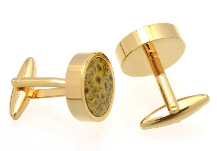  Yellow Lively Cufflinks Printed Cufflinks Wholesale & Customized  CL657313