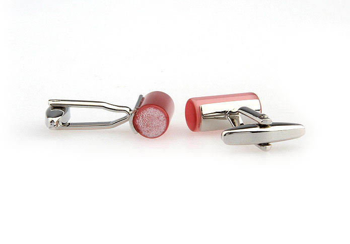  Pink Charm Cufflinks Gem Cufflinks Wholesale & Customized  CL650729