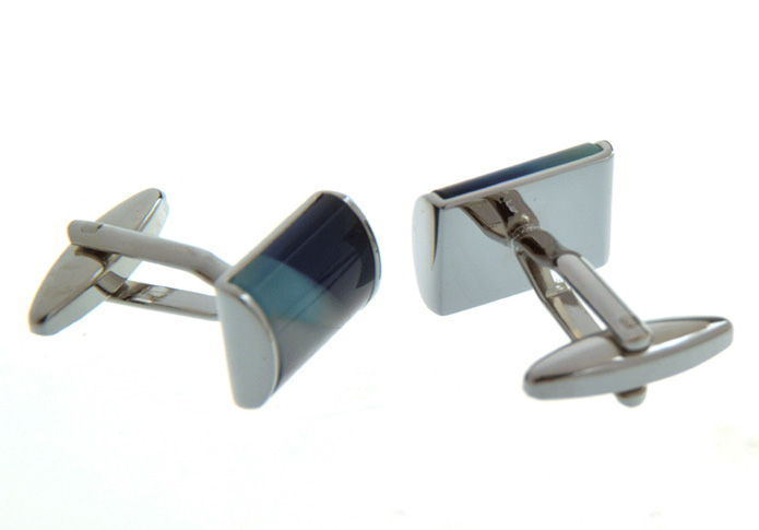  Blue White Cufflinks Gem Cufflinks Wholesale & Customized  CL657282