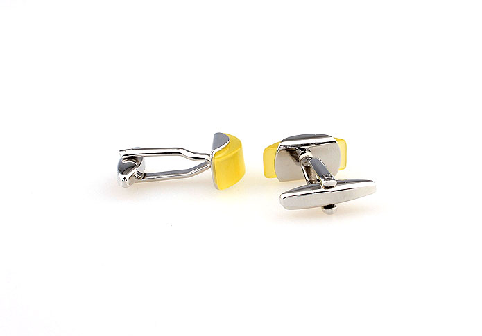 Yellow Lively Cufflinks Gem Cufflinks Wholesale & Customized  CL660032