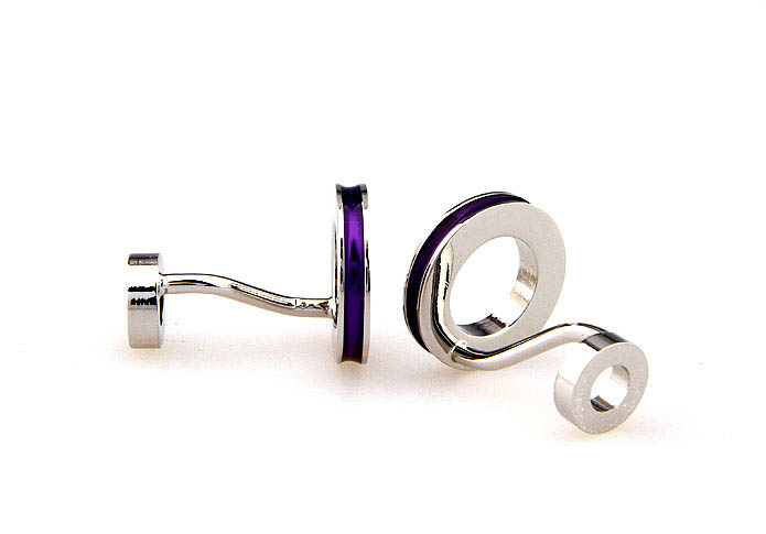Sided buckle Cufflinks  Purple Romantic Cufflinks Paint Cufflinks Funny Wholesale & Customized  CL662683