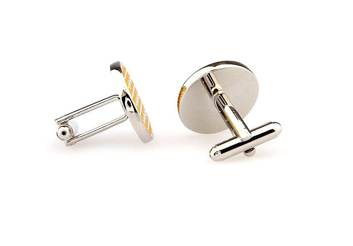  Yellow Lively Cufflinks Paint Cufflinks Wholesale & Customized  CL663608