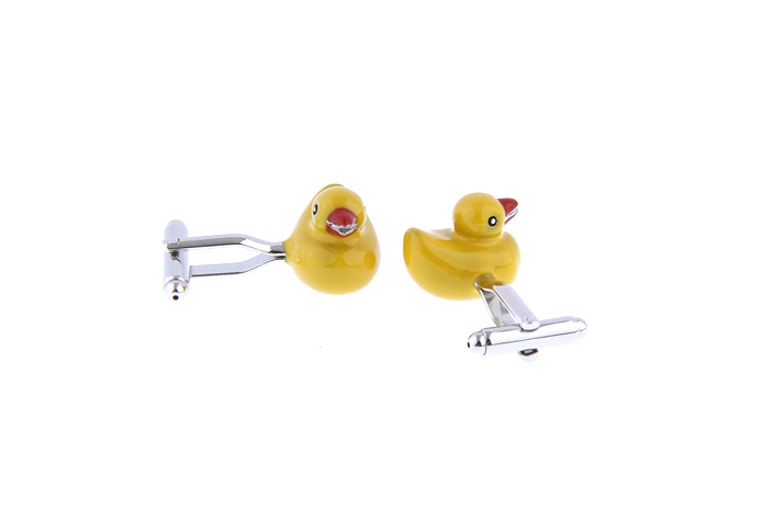 Big yellow duck Cufflinks  Yellow Lively Cufflinks Paint Cufflinks Animal Wholesale & Customized  CL671687