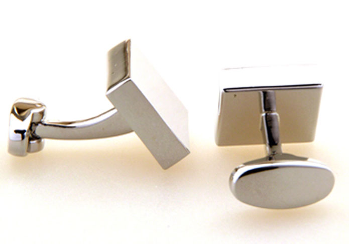 Silver Texture Cufflinks Metal Cufflinks Wholesale & Customized CL655160