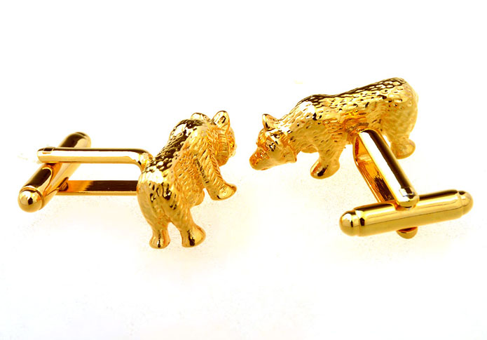 Bear Cufflinks  Gold Luxury Cufflinks Metal Cufflinks Animal Wholesale & Customized  CL656954