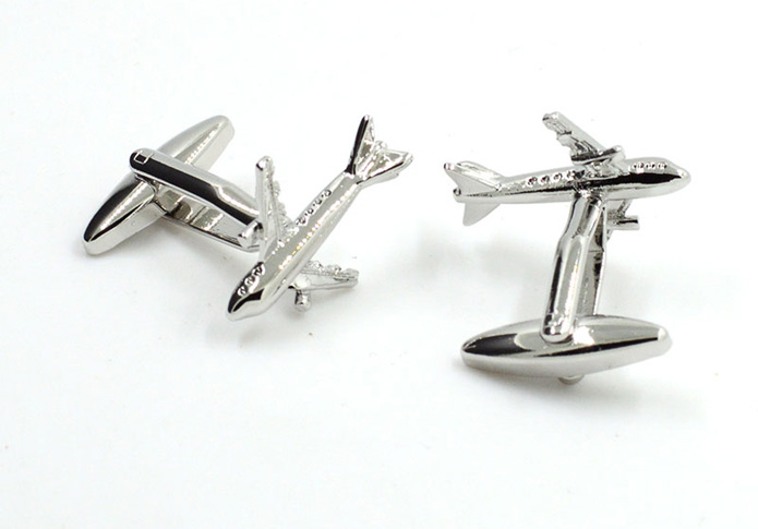 Aircraft Cufflinks  Silver Texture Cufflinks Metal Cufflinks Military Wholesale & Customized  CL657099