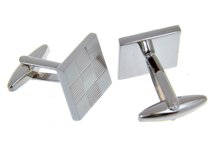  Silver Texture Cufflinks Metal Cufflinks Wholesale & Customized  CL657108
